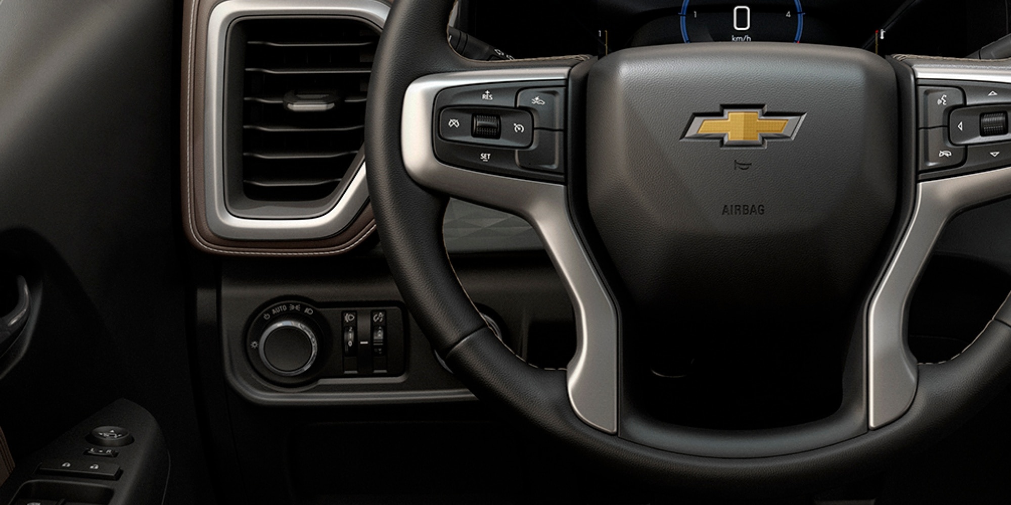 Visão interna da picape S10 Chevrolet